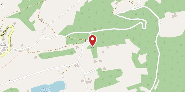 Mappa di Sorgesco: il segnaposto indica Agriturismo Prati di Sorgesco